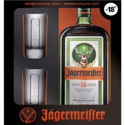 Jagermeister 0,7l + 2 skleničky