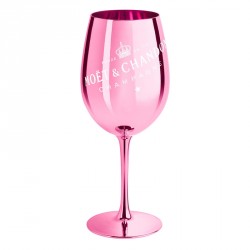 Růžová metalická sklenička Moët & Chandon