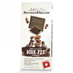 SwissDream švýcarská hořká 72% čokoláda 100g