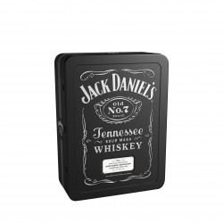 Jack Daniel's 0,7l plechový box a 2 skleničky