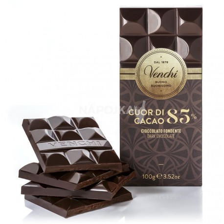 Venchi hořká čokoláda Cuor di Cacao 85% 100g