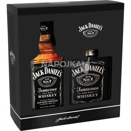 Jack Daniel's 0,7l dárkové balení a placatka