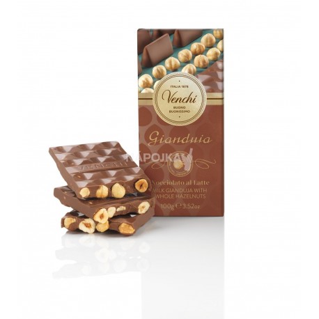 Venchi - čokoláda gianduia s lískovými oříšky 100g