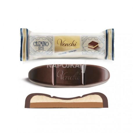Venchi Unico hořká čokoláda s Cremino náplní 25g