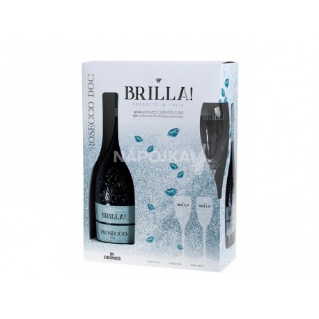 Prosecco Brilla Spumante 0,75l GB + 2 skleničky
