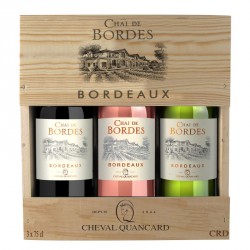 Sada Bordeaux Chai de Bordes Rouge, Rosé, Blanc 3x0,75l